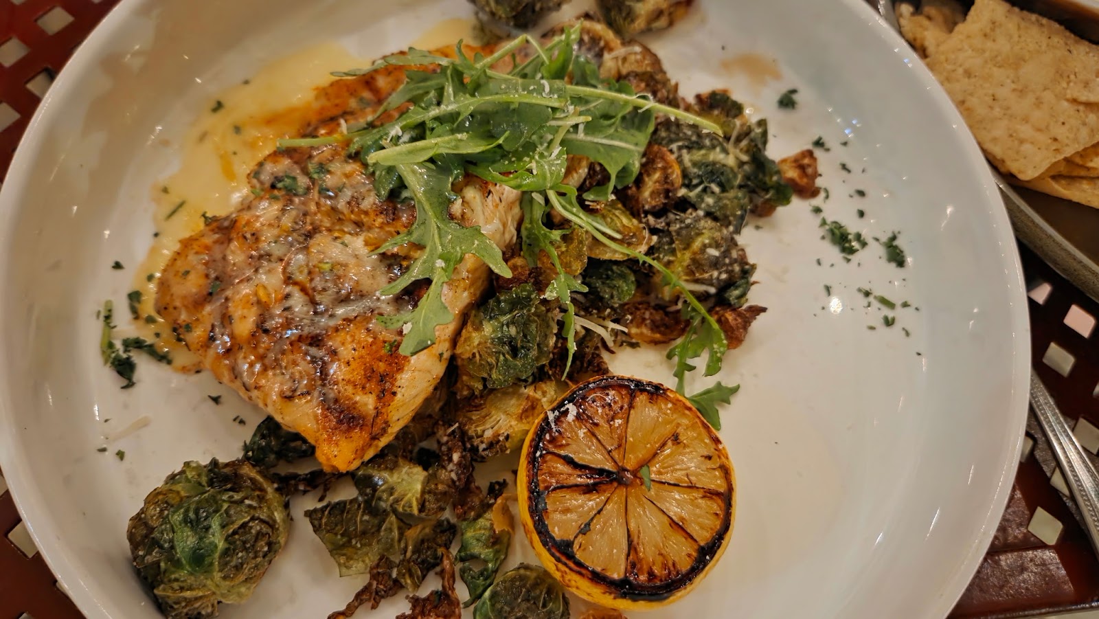 Bistro dish presentation